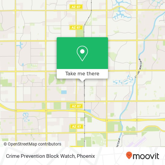 Mapa de Crime Prevention Block Watch