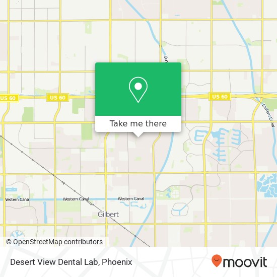 Desert View Dental Lab map