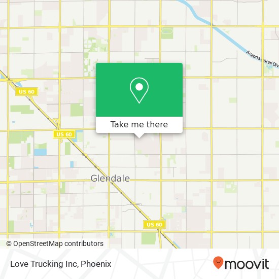 Mapa de Love Trucking Inc