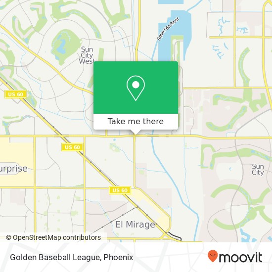 Mapa de Golden Baseball League