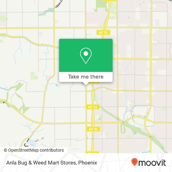 Mapa de Anla Bug & Weed Mart Stores