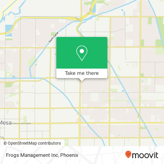 Frogs Management Inc map