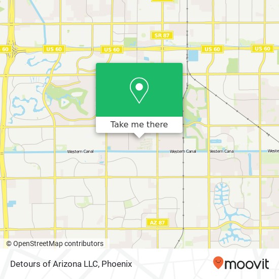 Mapa de Detours of Arizona LLC