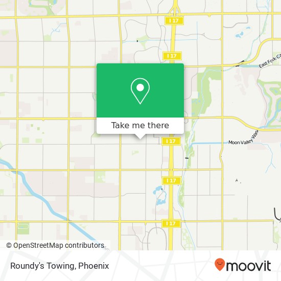 Mapa de Roundy's Towing