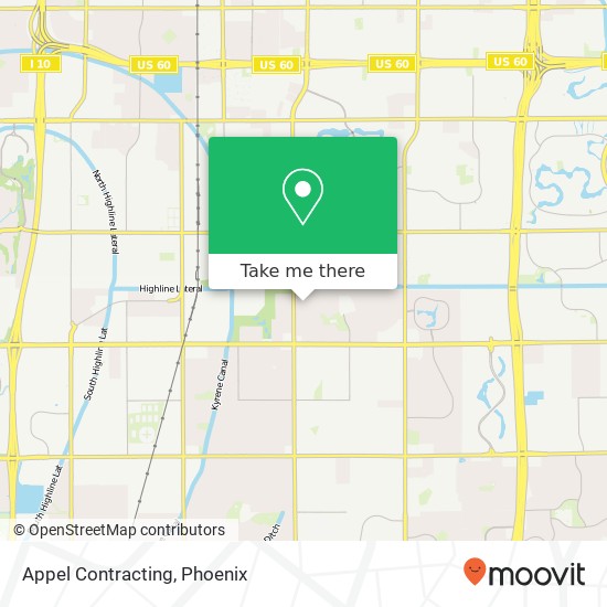 Appel Contracting map