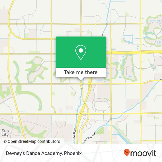 Devney's Dance Academy map