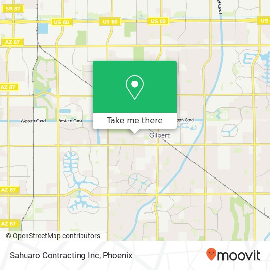 Sahuaro Contracting Inc map