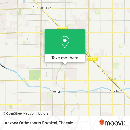 Mapa de Arizona Orthosports Physical