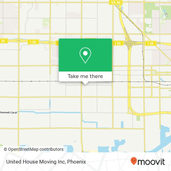 United House Moving Inc map