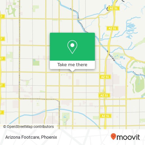Arizona Footcare map