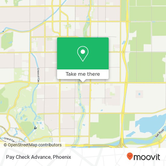 Pay Check Advance map