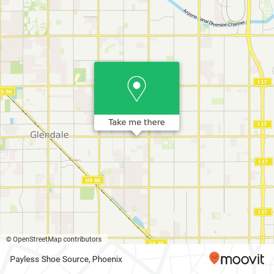 Payless Shoe Source map