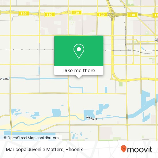 Maricopa Juvenile Matters map