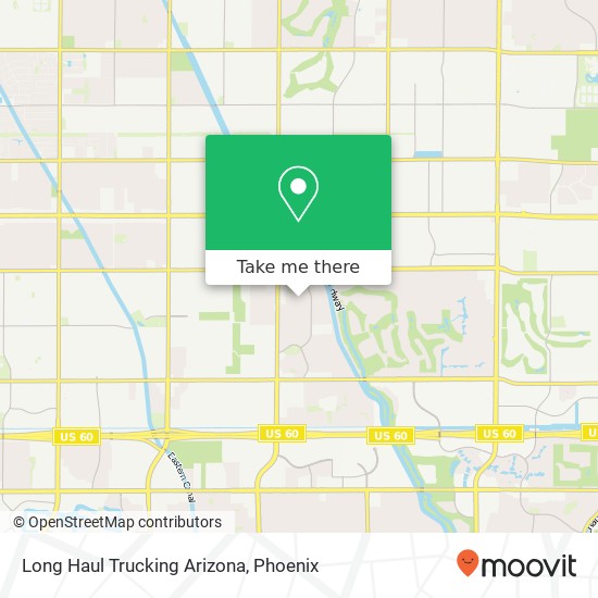 Long Haul Trucking Arizona map