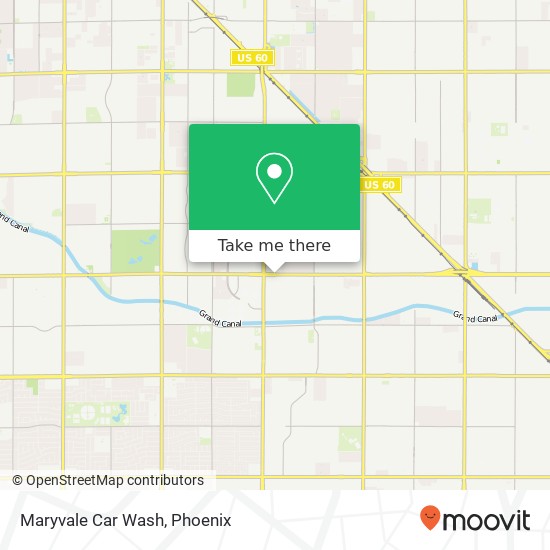 Maryvale Car Wash map