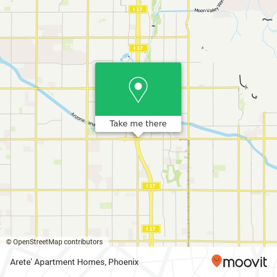 Arete' Apartment Homes map