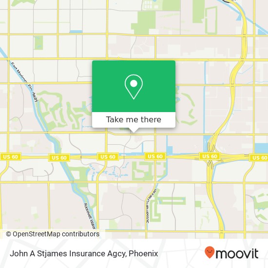 John A Stjames Insurance Agcy map