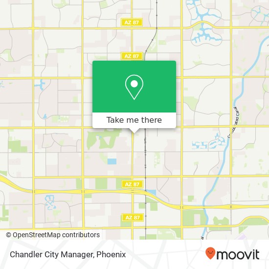 Mapa de Chandler City Manager