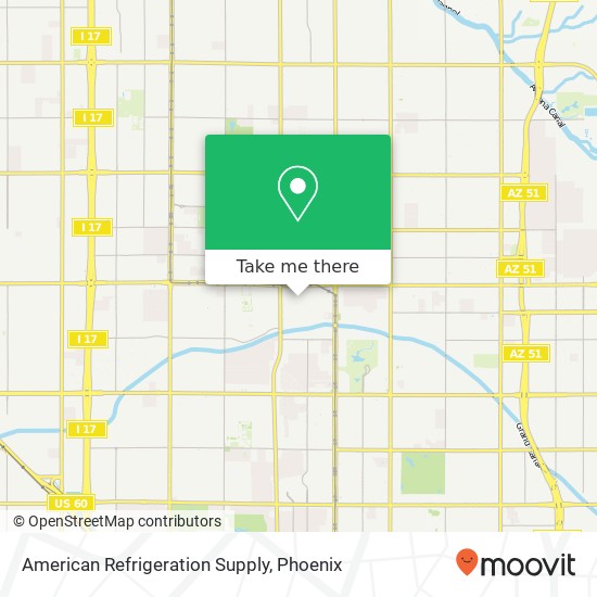 Mapa de American Refrigeration Supply