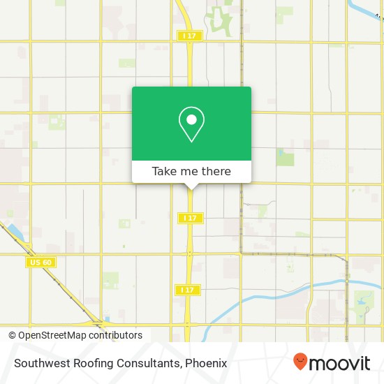 Mapa de Southwest Roofing Consultants