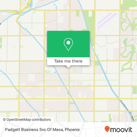 Mapa de Padgett Business Svc Of Mesa