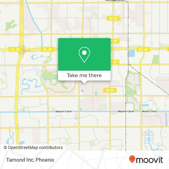 Tamond Inc map