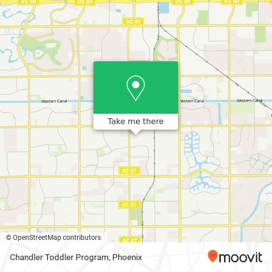 Mapa de Chandler Toddler Program