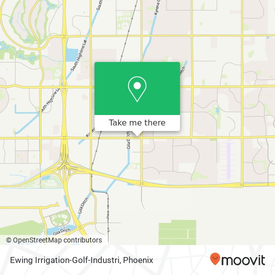 Ewing Irrigation-Golf-Industri map