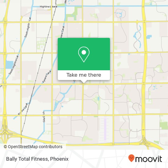 Bally Total Fitness map