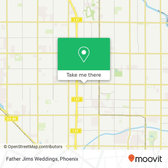 Mapa de Father Jims Weddings