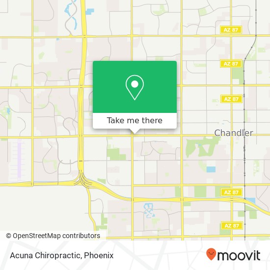 Acuna Chiropractic map