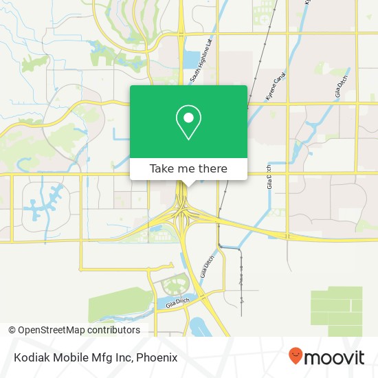 Mapa de Kodiak Mobile Mfg Inc