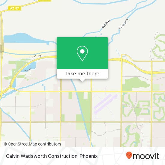 Calvin Wadsworth Construction map