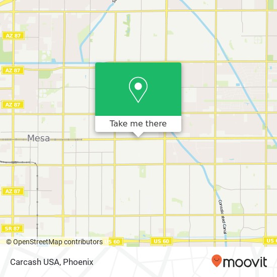 Mapa de Carcash USA