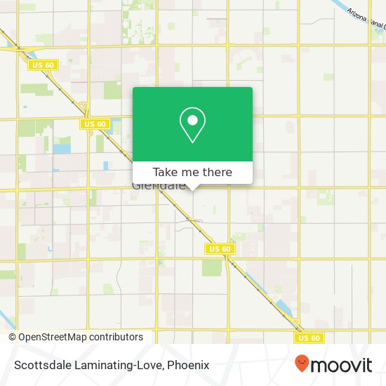 Mapa de Scottsdale Laminating-Love