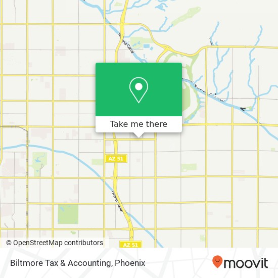 Mapa de Biltmore Tax & Accounting