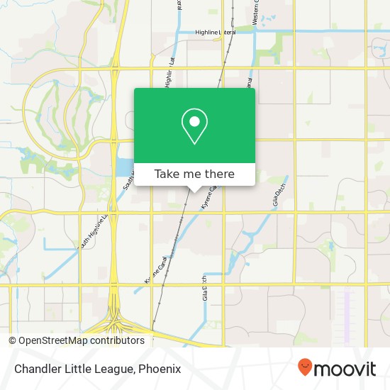 Chandler Little League map