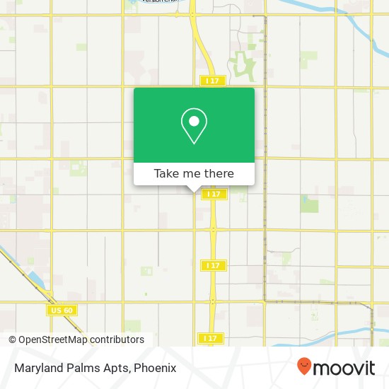 Mapa de Maryland Palms Apts