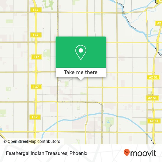 Feathergal Indian Treasures map