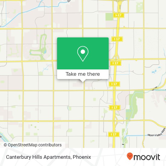 Canterbury Hills Apartments map