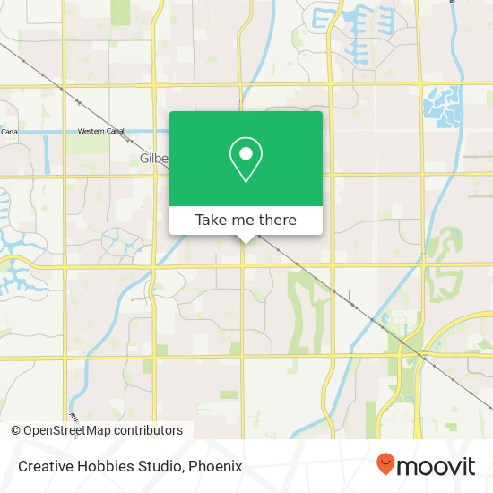 Creative Hobbies Studio map