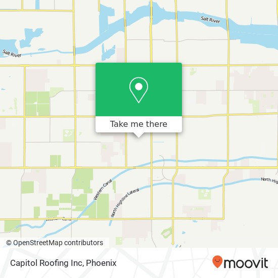 Capitol Roofing Inc map