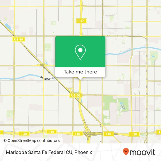 Maricopa Santa Fe Federal CU map