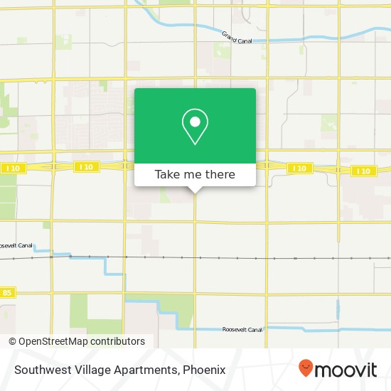 Mapa de Southwest Village Apartments