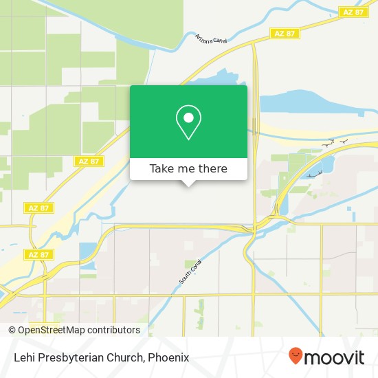 Lehi Presbyterian Church map