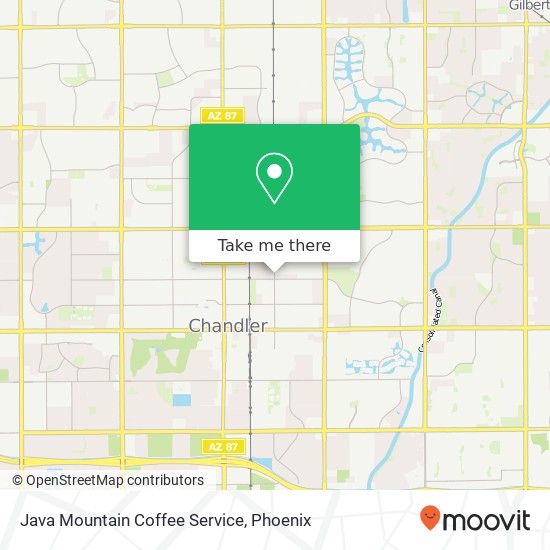 Java Mountain Coffee Service map