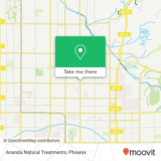Ananda Natural Treatments map