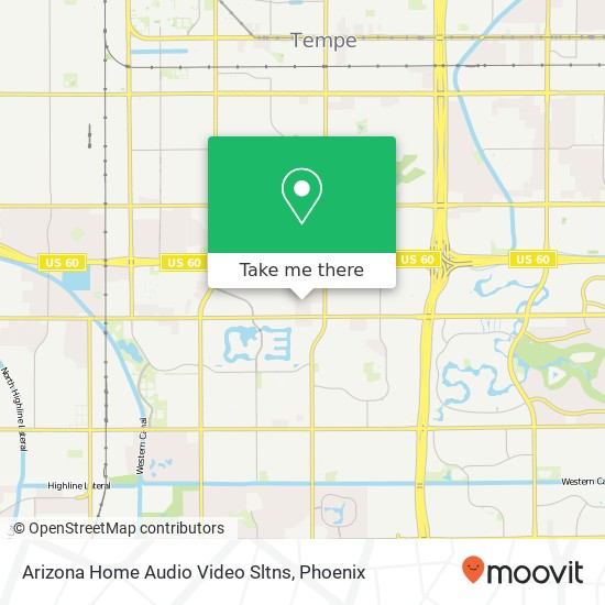Mapa de Arizona Home Audio Video Sltns