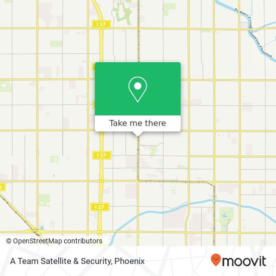 A Team Satellite & Security map
