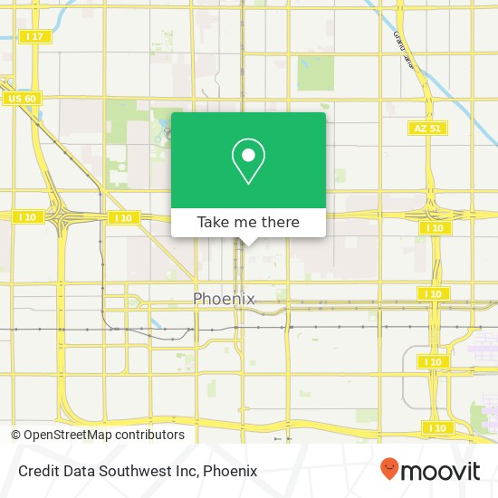 Mapa de Credit Data Southwest Inc